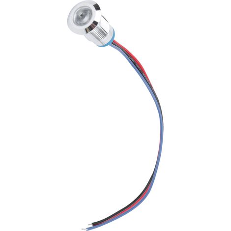 Vier Sets zusammen verkauft, 3-6V, 12mm Metall wasserdichte zweifarbige LED-Anzeige (rot und blau). (1/5)