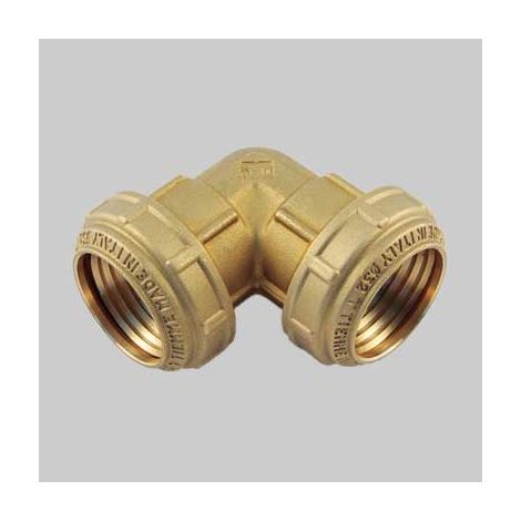 RACCORDO CURVO DOPPIO PN 25 COBRARING 20 x 20 TIEMME