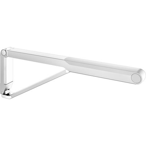 KEUCO AXESS Asidero abatible WC 700 mm plata eloxiert/blanco, 35003170751