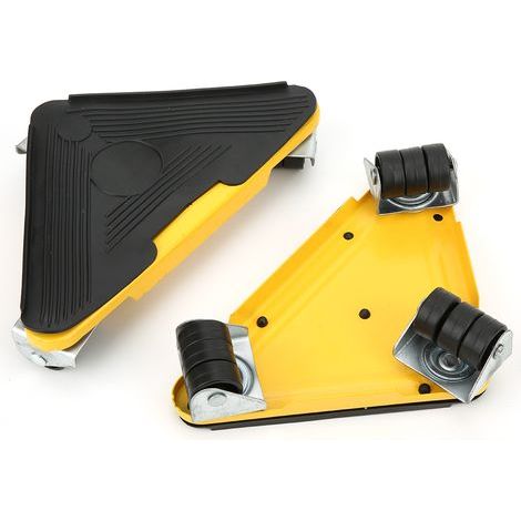Möbelrollen, Müheloses Möbeltransport-Set für schwere Möbel, 360° drehbare Gleiter, 4er-Set für schwere Möbel, Maximale Traglast: 500 kg (1/5)