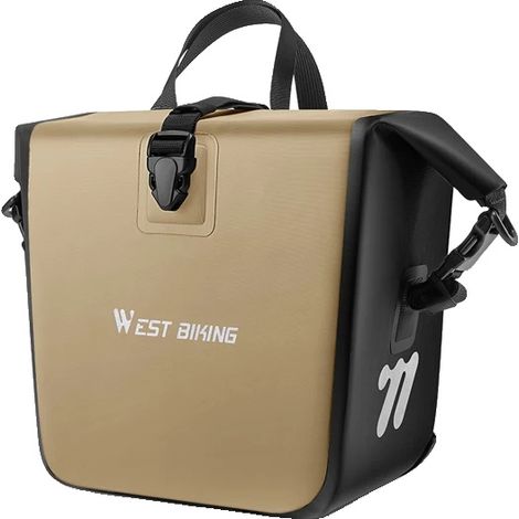 Fahrradträger Tasche, Wasserdicht, Große Kapazität, Khaki (1/2)