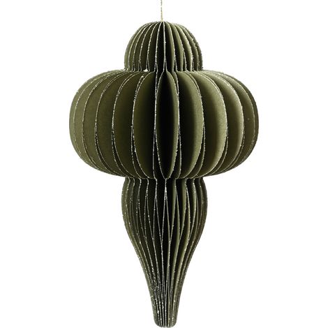 Ornamento verde h. 40cm, dia 24cm
