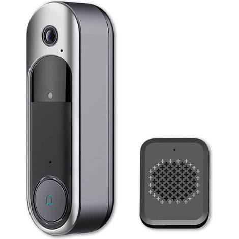 Générique Sonnette Vidéo sans Fil 720P HD, Vision 180° & IA Intelligente,Anti-Intrusion, Détection Colis, Installation Facile, Autonome, Carte SD et Stockage Cloud, sans Abonnement Obligatoire (1/5)