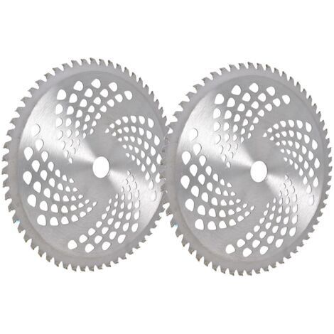 10 x 60T Lames de rechange pour débroussailleuse à pointe en carbure pour débroussailleuse. débroussailleuse. débroussailleuse à dents en acier (2 pièces) (1/5)
