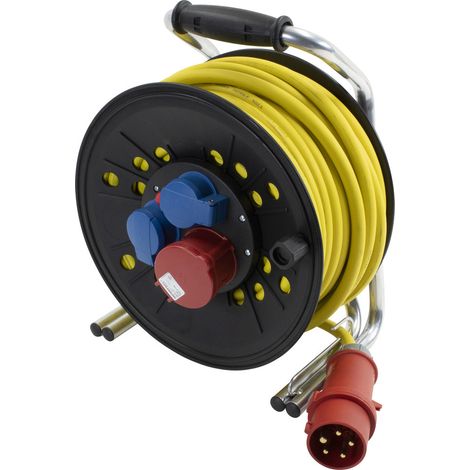 Enrouleur de cble pompier, selon BFV, 230 V/400 V, 16 A