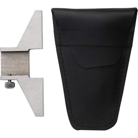 Base jauge profondeur – 7x0.8x3cm – acier – accessoire étrier numérique / vernier (1/5)