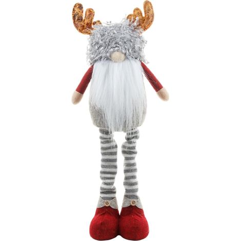 Gnome De Noël - Figurine En Peluche À Hauteur Réglable - Décoration De Fête Pour Intérieur Et Extérieur - Lot De 1 (1/5)