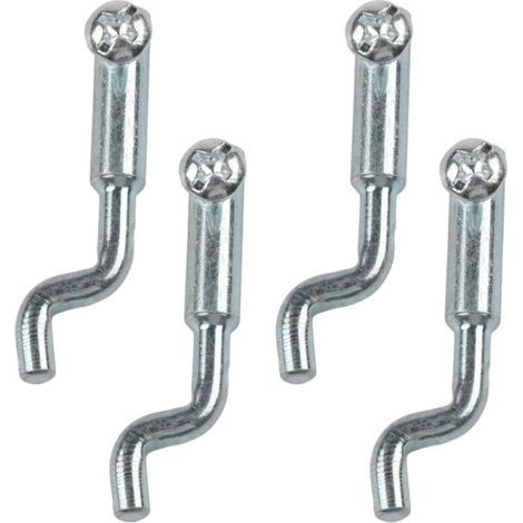 Lot de 4 à Vis Forme Z Embout Réglable en Métal Butée de Fil Universelle pour Poignée d'accélérateur Câble de Frein Carburateur Tondeuse Go Kart Mini Bike et Moteur (1/5)