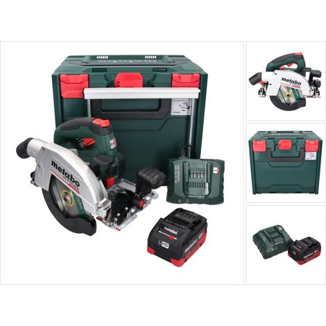 Metabo KS 18 LTX 66 BL Scie circulaire portative sans fil 18 V 165 mm + 1x batterie 8,0 Ah + chargeur + metaBOX (1/5)