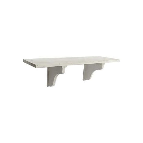 Mensola bianca, 50x20x16 cm (kit da 3)