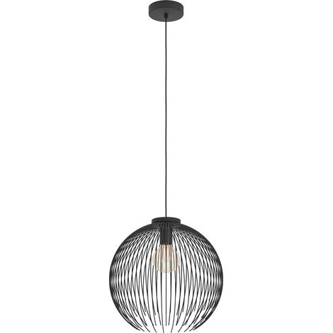 Eglo Venezuela Pendelleuchte schwarz 40 cm (1/4)