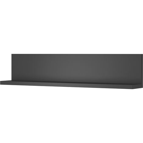 Mensola da parete design 150cm Colore antracite. Collezione BERGAMO.