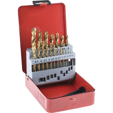 Coffret de forets RS PRO HSS 1mm à 10mm, 19 pièces ( Prix pour 1 ) (1/4)