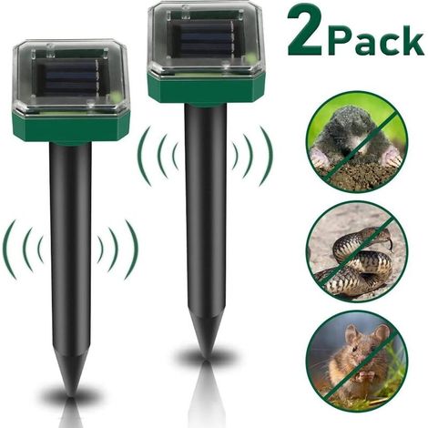 MINKUROW Solar Mole Killer Teile, Ultraschall Solar Mole Killer, Mole Killer, Mole Killer, Mole Killer, Pest Killer With Ip65 For Garden