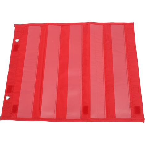 Tableau magnétique à pochettes transparentes à 5 rangées pour les activités scolaires à la maison et en classe (rouge) (1/5)