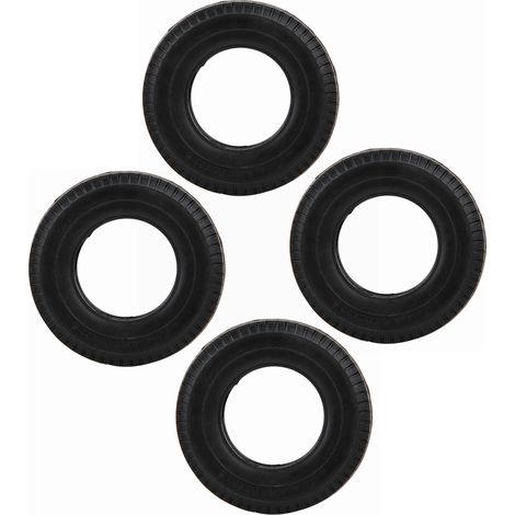 Stück RC-Zubehör Gummireifen passend für Tamiya 1/14 RC Traktoren, schwarz
