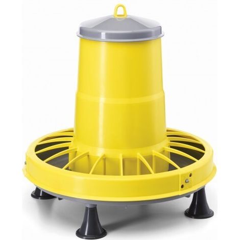 Mangeoire réglable en plastique 8.5kg sur pieds – Pour poulailler – Résistante aux intempéries – Facile à nettoyer – River Systems