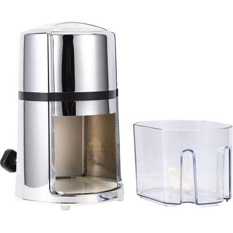 Broyeur à glace manuel commercial et domestique, broyeur à glace portable avec lames en acier inoxydable (1/5)