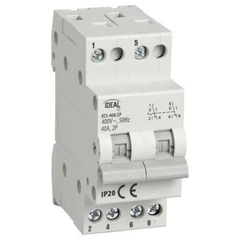 Interruttore KCS 40A IP20 - Connessione veloce e sicura (1/5)