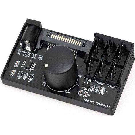 Contrôleur Vitesse Ventilateur PWM Alimentation CC SATA Haute Puissance 4 Broches Régulateur Serveur NAS Contrôle Régulation (1/4)