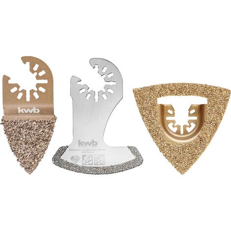 kwb - Fliesen Reparatur-Set, Multitool Diamant-Sägeblatt, 21-teilig - 708200 (1/3)