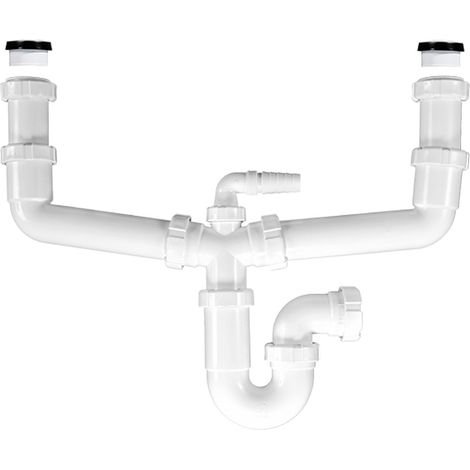 Sifón curvo con doble racor extensible R-27 - RIUVERT (1/2)