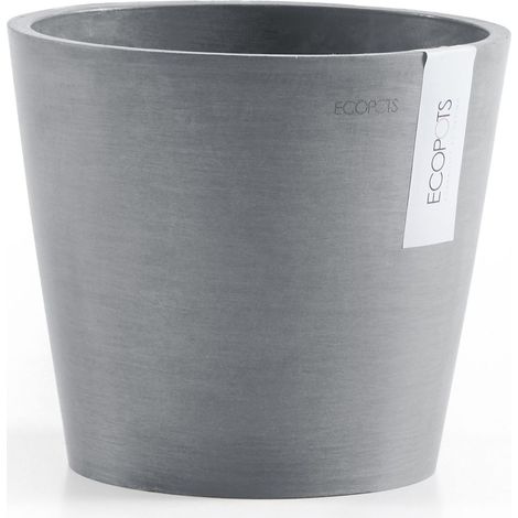 Ecopots Amsterdam 20 + Blumentopf mit Wasserreservoir - L 20 cm x H 17,2 cm - Innen- und Außenbereich