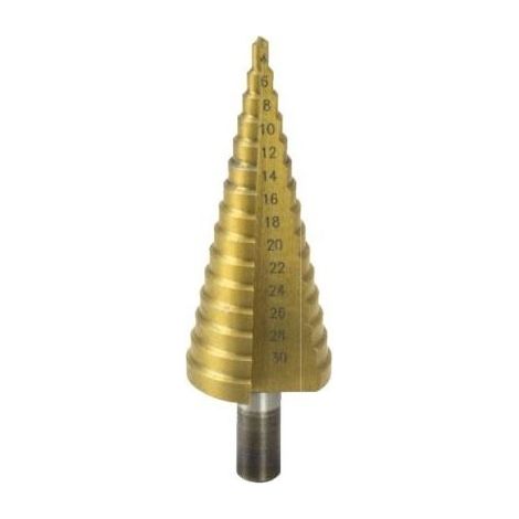 Stufenbohrer dedra wmst0430 Titannitridbeschichtung 4-30mm