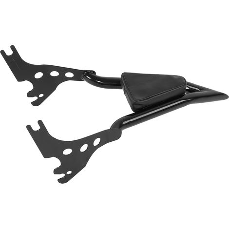 Dossier de repos passager moto amovible, coussin de remplacement pour XL 883C 883R 1200R 1200C XLH, noir brillant, appui lombaire démontable, confort optimal. (1/5)