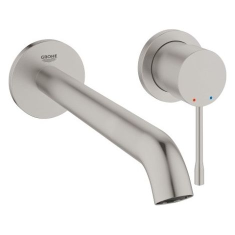 Grohe Essence - Grifo de lavabo empotrado L, instalación 2 orificios, supersteel 19967DC1 (1/5)