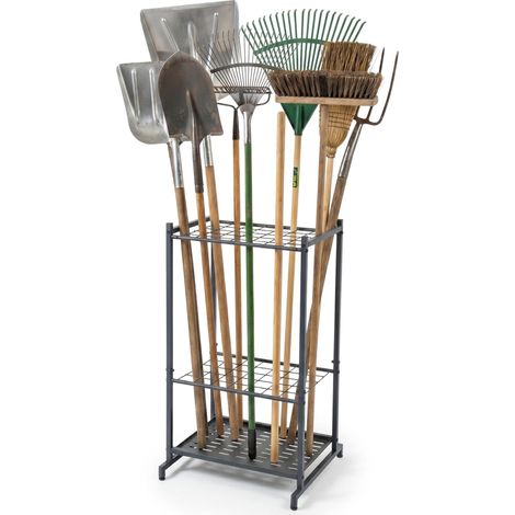 Steel garden tool rack for 35 tools - anthracite 229384401 229384401 (1/5)