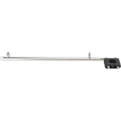 Mât de drapeau de Type Rail marin 390mm/15,35 pouces, réglable en acier inoxydable pour bateaux, Yachts, voiliers, hors-bord (1/5)