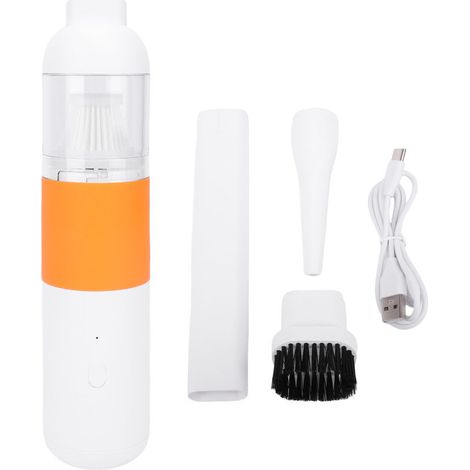 Mini-Akku-Handstaubsauger für Autos und Haushalte mit 3000-mAh-Akku, orange (1/5)
