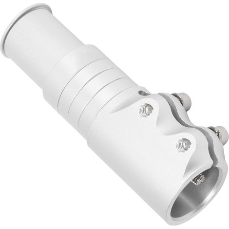 Rallonge de potence de VTT en alliage d'aluminium pour fourche avant de vélo, couleur argent (1/5)