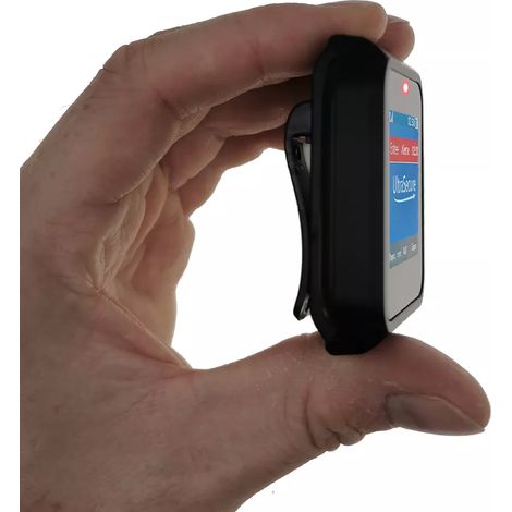 Ultra Secure – Bipeur mobile d'alerte sans-fil IP67 – Écran tactile couleur – Autonome rechargeable – Alerte par BIP, LED, vibration – Portée 150m