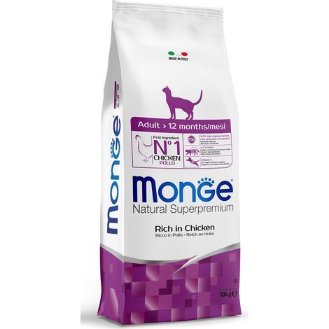 Monge Cat Natural Superpremium Adult Pollo - Monge Cat Natural Superpremium Adult Pollo - Sacco Da 10 Kg (1/5)