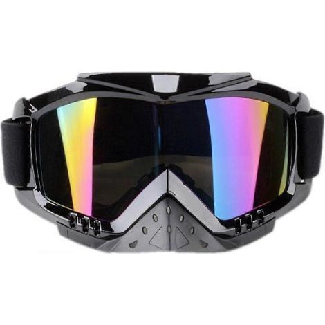 Lunettes de motocross anti-buée et coupe-vent pour casque, protection UV, masque de soleil pour motoneige, cadeau (1/5)