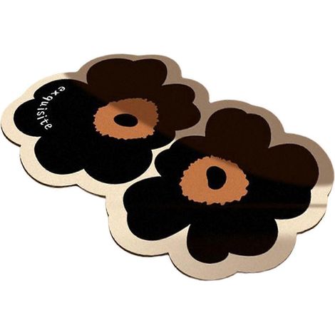 Tapis de porte antidérapant avec dos en caoutchouc, lavable en machine, pour porte d'entrée.-Black 40cmx60cm (1/5)