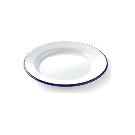 Piatto smaltato bianco, diametro 200 mm, Hendi 621226 (1/3)
