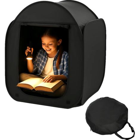 Youyijia Sensory Tent, Pop Up Black Out Bed Tent for Anxiety Kids, Calming Corner for Autism, Anxiety, SPD, Large Pop Up Tent Indoor with Portable Bag (1/5)