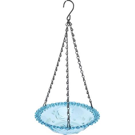 Fontaine Solaire pour Bain d'oiseaux, Grand Bain pour Colibris Extérieur en Plastique Suspendu, Fontaine d'eau Colibris à énergie Solaire Jardin, Cour, Pati (1/5)