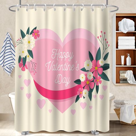 Voile de douche fluide en polyester 180x180 Élégant rideau étanche pour délimiter l’espace dans une salle de bain ouverte (1/5)