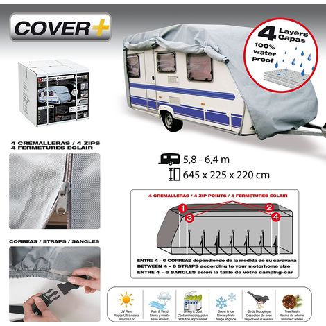 Bache de protection Caravane PVC 645x225x220cm
