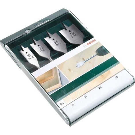 Juego de fresas para madera Bosch, diámetros 16 mm, 22 mm, 25 mm, 32 mm (1/3)
