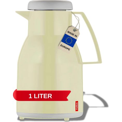 Helios 2744092 - Caraffa termica in plastica, 1 l, colore: Vaniglia (1/2)