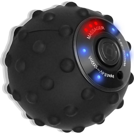 Boule de Massage Vibrante 4 Vitesses Mini Rechargeable pour Pilates Yoga Récupération Musculaire Dos (1/5)