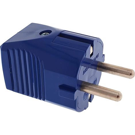 CLAVIJA SHUKO 2P+T 16A AZUL (1/3)