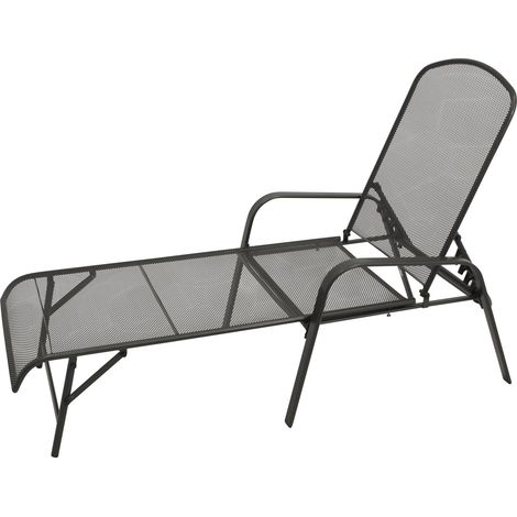 Gartenliege CLASSIC, Streckmetall anthrazit