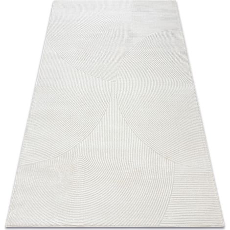 Teppich BALANCE 0194 Sahne - Geometrisch, strukturell, glamour beige 180x270 cm