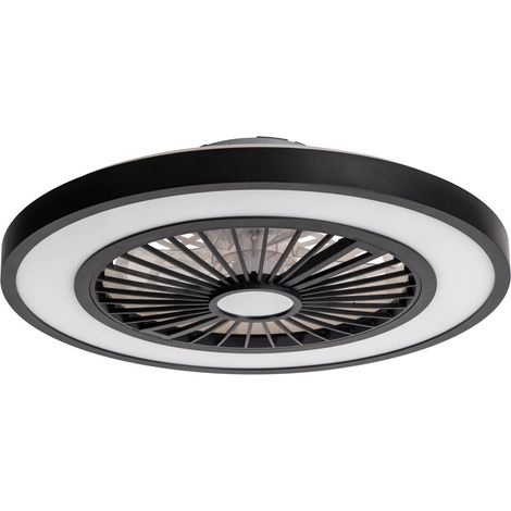 Naeve ARIOSO Ventilateur de plafond LED CCT à intensité variable, noir, 3 000-6 500 K, télécommande, fonction minuterie (1/5)